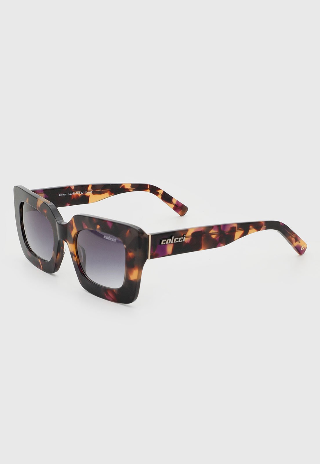 Óculos de Sol Colcci Design Quadrado Acetato Roxo