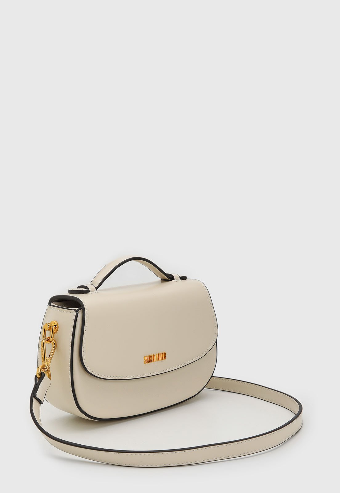 Vista 3 Bolsa Feminina Santa Lolla Estruturada Off-White off-white white Santa Lolla off-white white