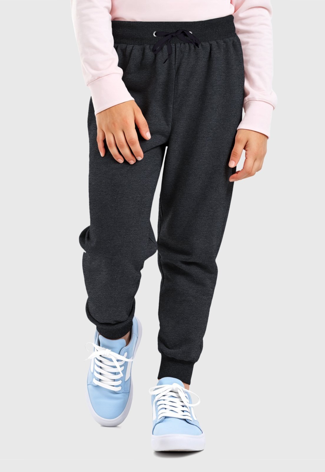 Infantil – Calça Moletom Menina Preto Benellys