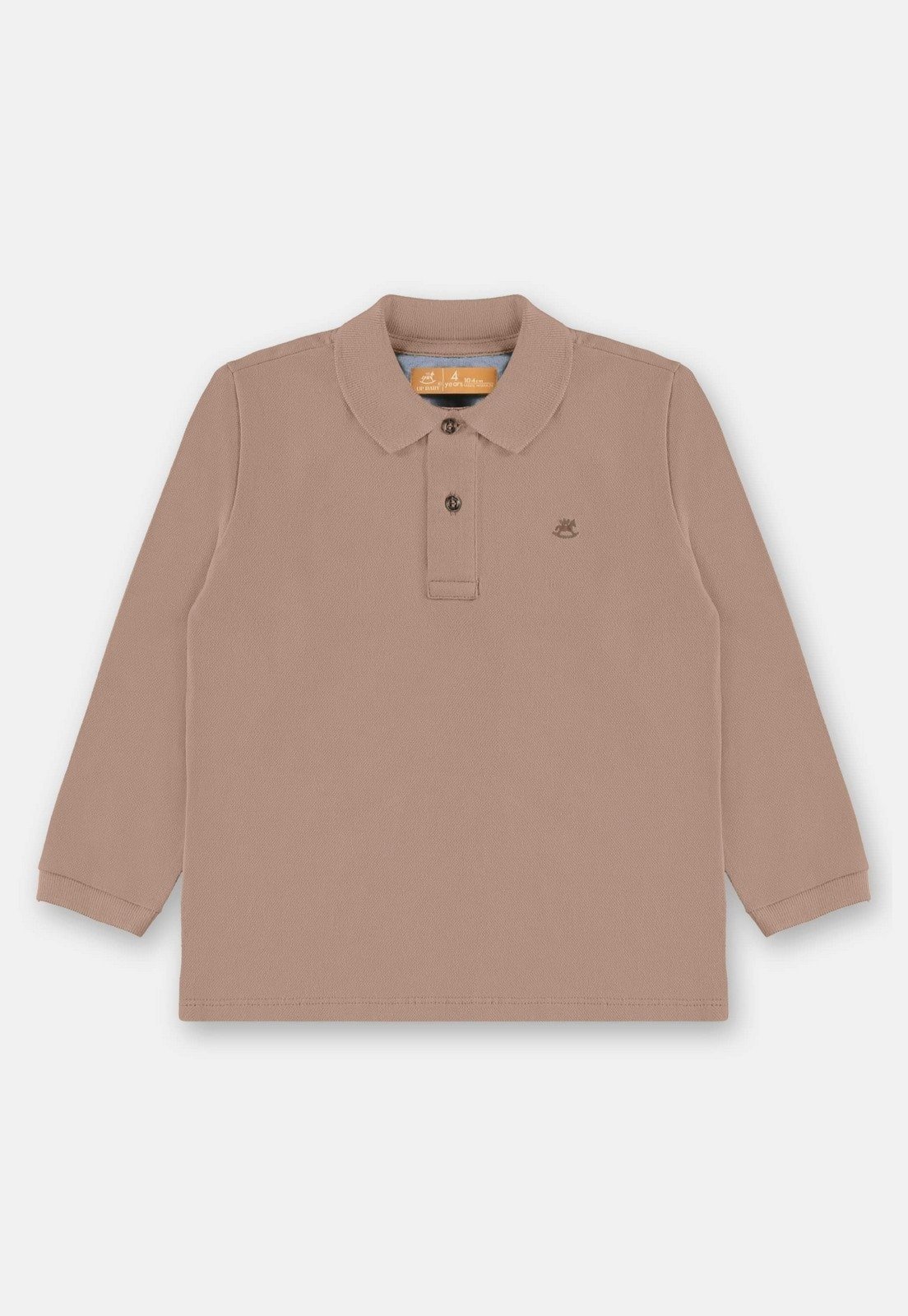 Infantil - Camisa Polo Masculina em Piquet Up Baby Marrom