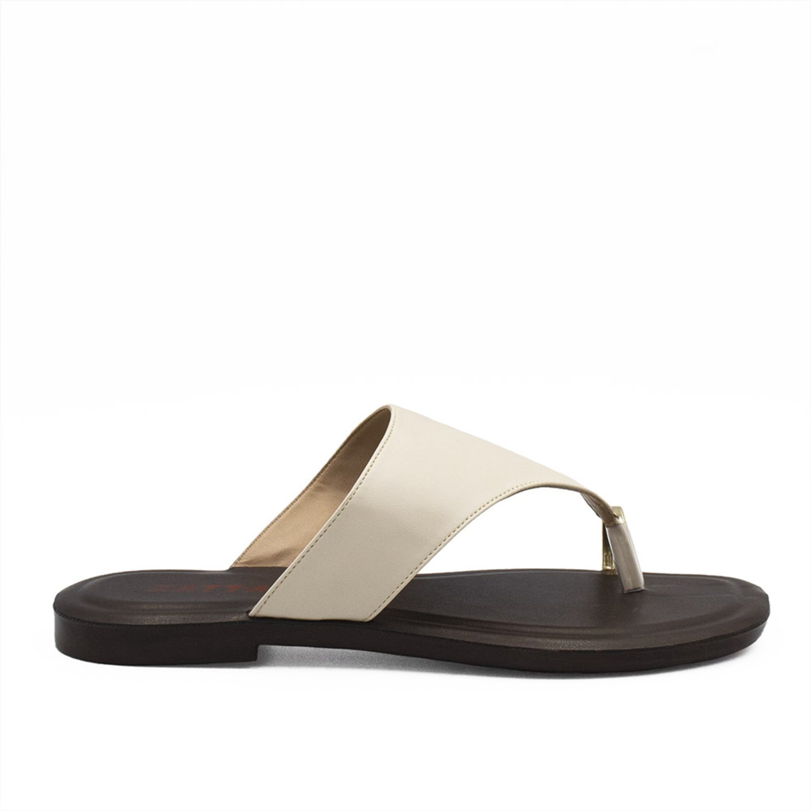 Rasteira Zatta de Dedo Alaide Off White