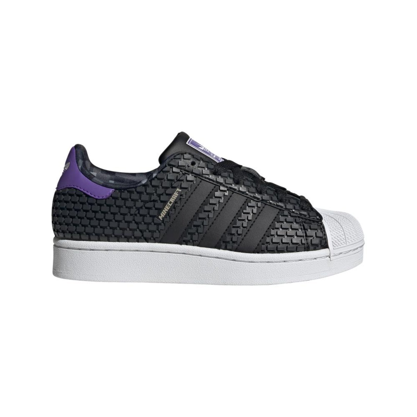 Vista 2 Infantil - TÊNIS ADIDAS MINECRAFT SUPERSTAR II adidas Originals preto Adidas preto
