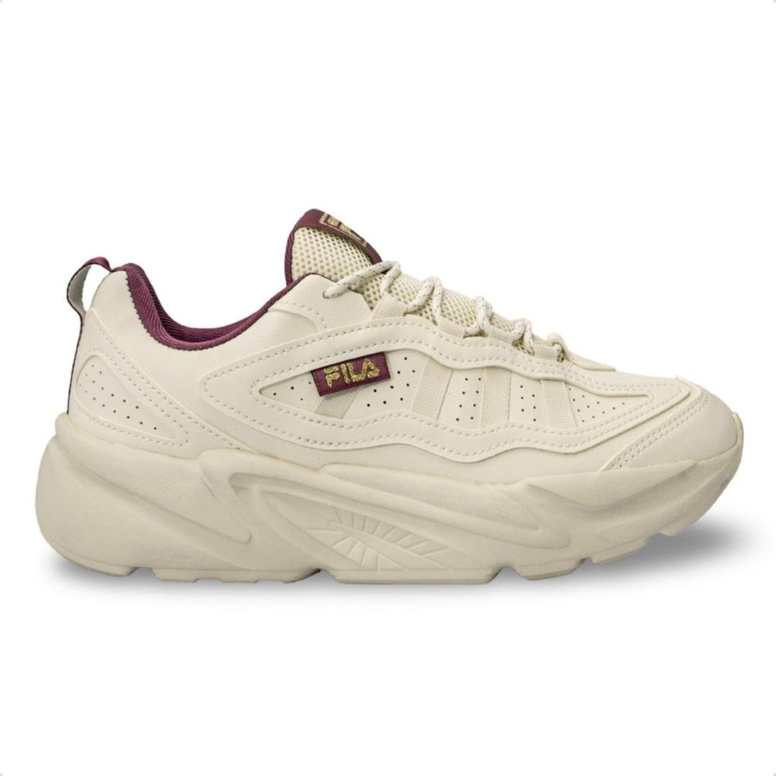 Tênis Fila Feminino Street Fit 3 Casual Bege