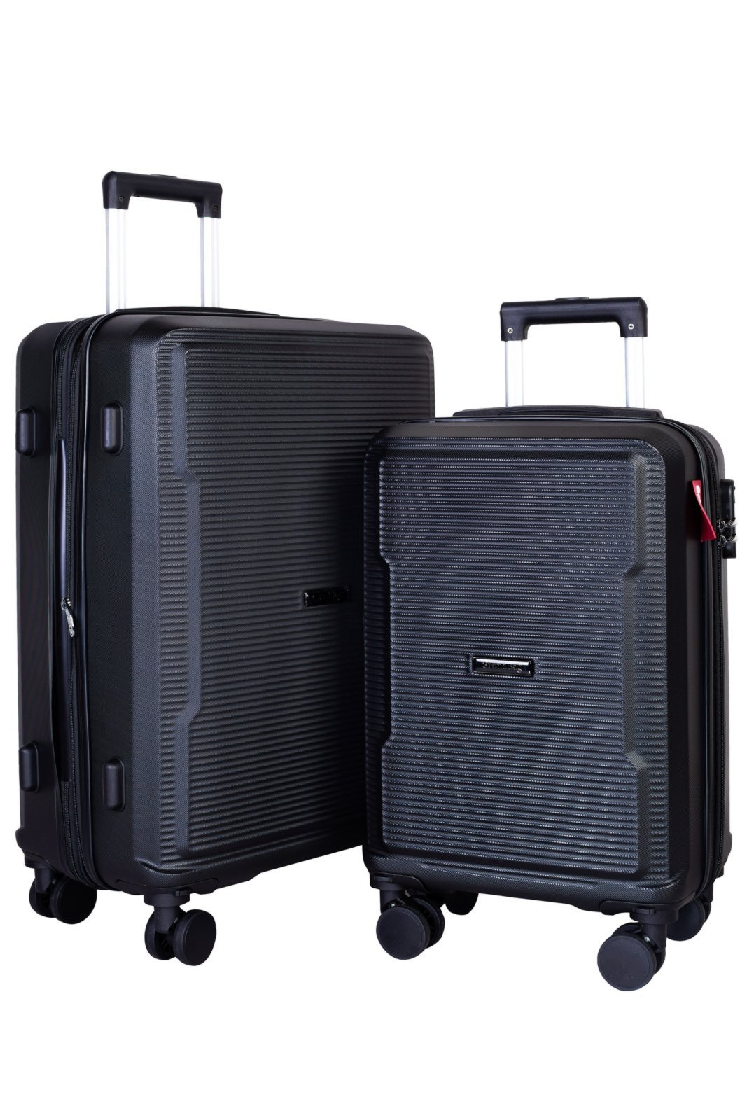 Vista 2 Kit Enluaze 2 Malas De Viagem Abs 20" 24"" Denver - " preto Enluaze preto