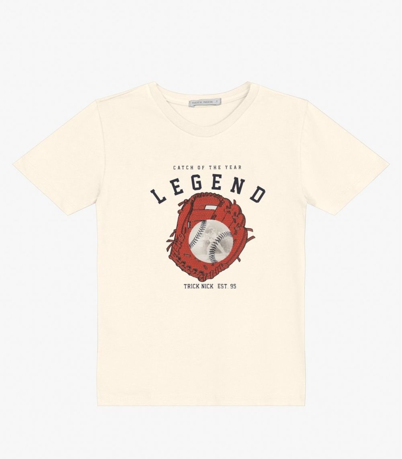 Vista 2 Infantil - Camiseta Menino em Meia Malha Trick Nick Off White off-white white Trick Nick off-white white