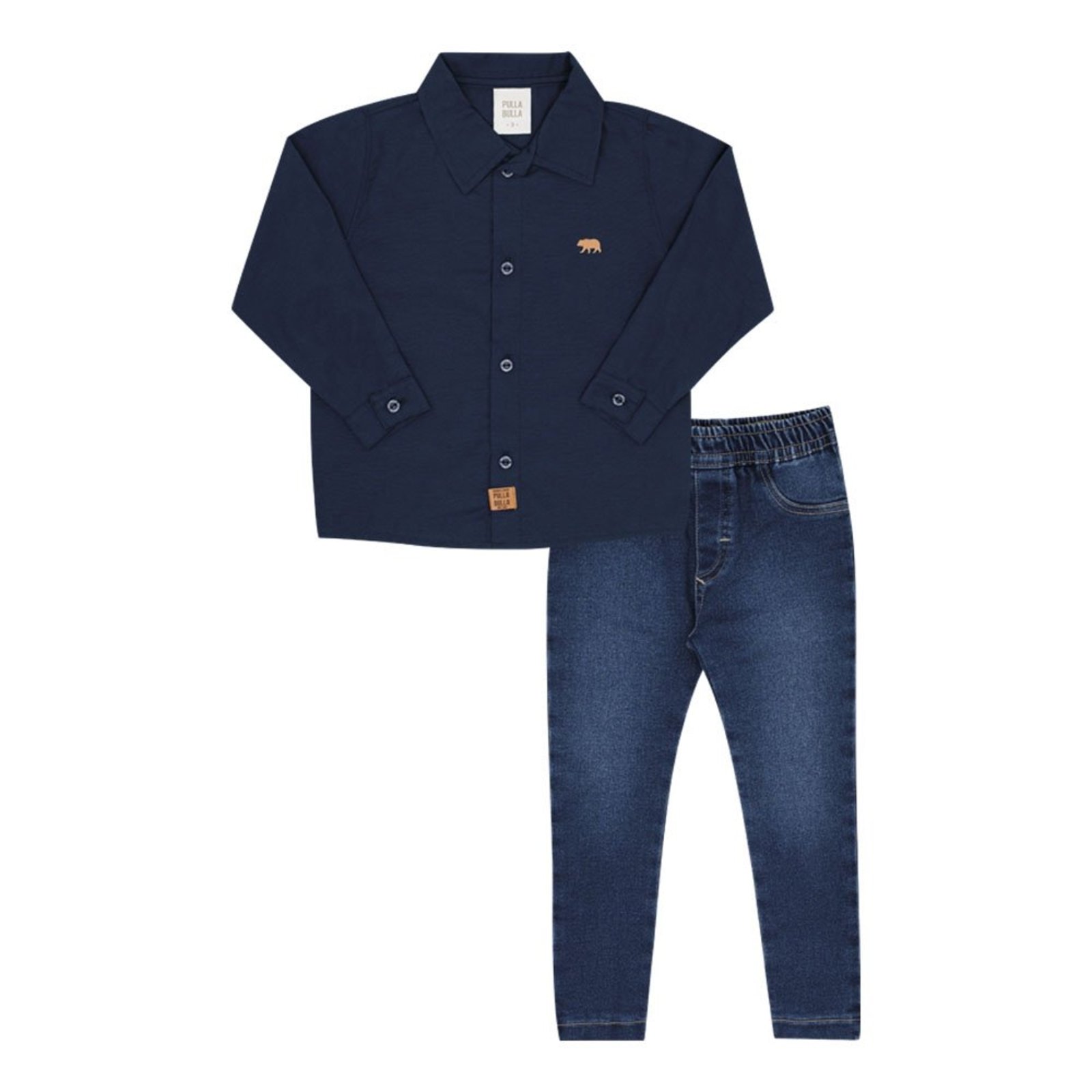 Infantil - Conjunto Primeiros Passos Menino - Marinho - 52787-58
