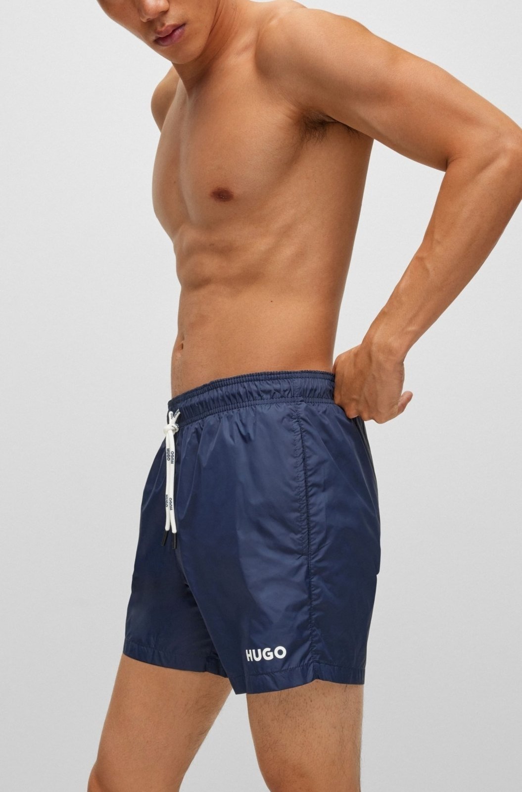 Vista 3 Shorts De Praia De Secagem Rápida Em Tecido Reciclado HUGO vermelho HUGO vermelho