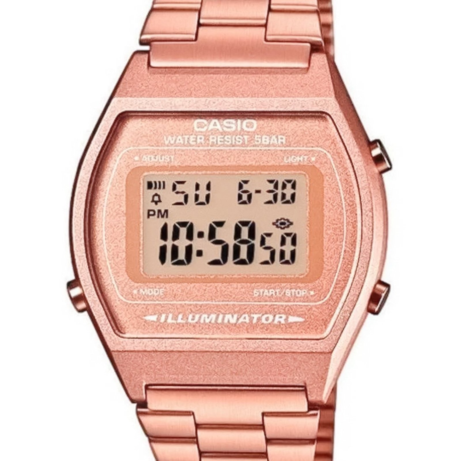 Relógio Casio Digital Vintage B640WC-5ADF-SC | Rosê