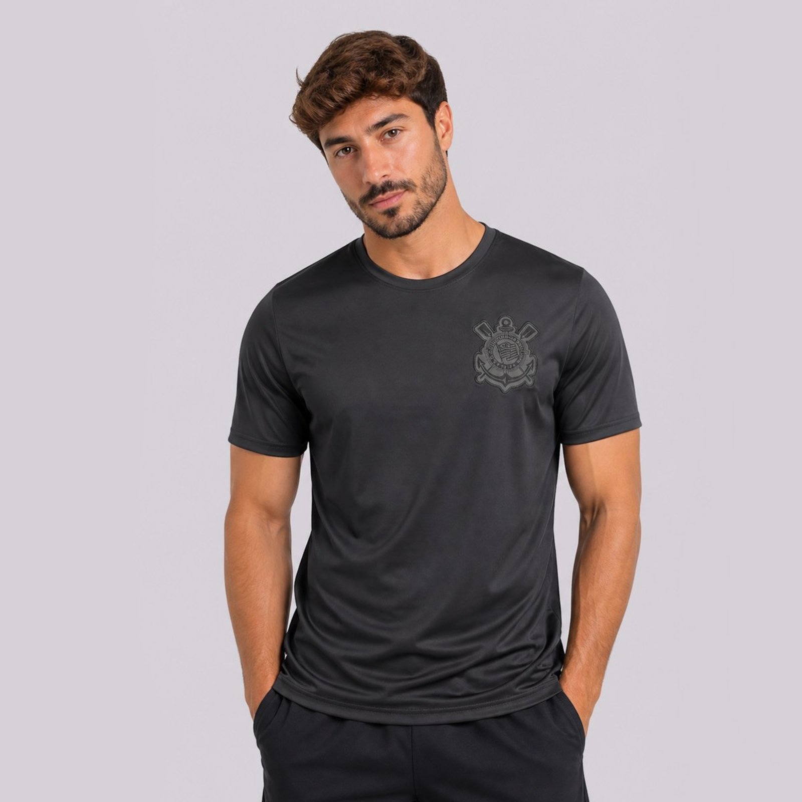 Camisa Corinthians Brasão All Black