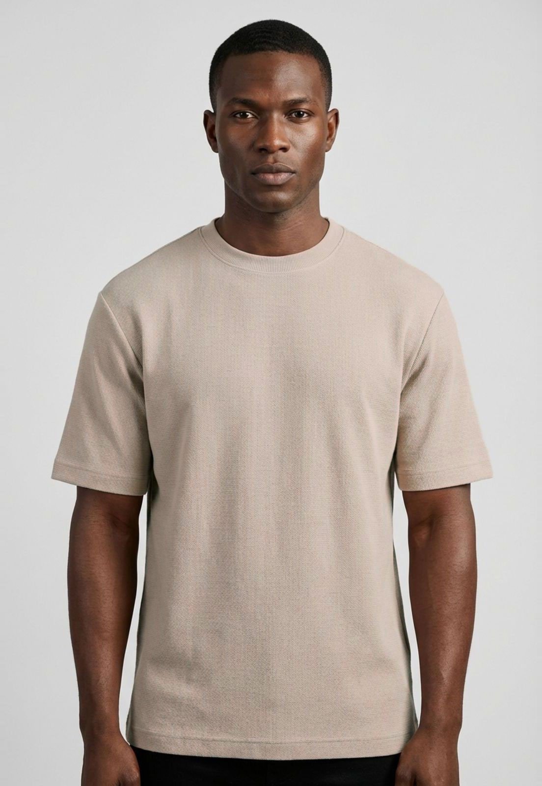 Vista 2 Camiseta Masculina Aeropostale Oversized Surplus Areia bege bege