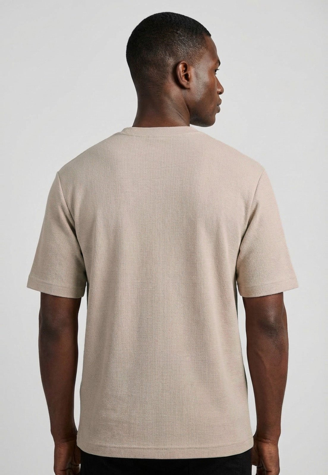 Vista 3 Camiseta Masculina Aeropostale Oversized Surplus Areia bege bege