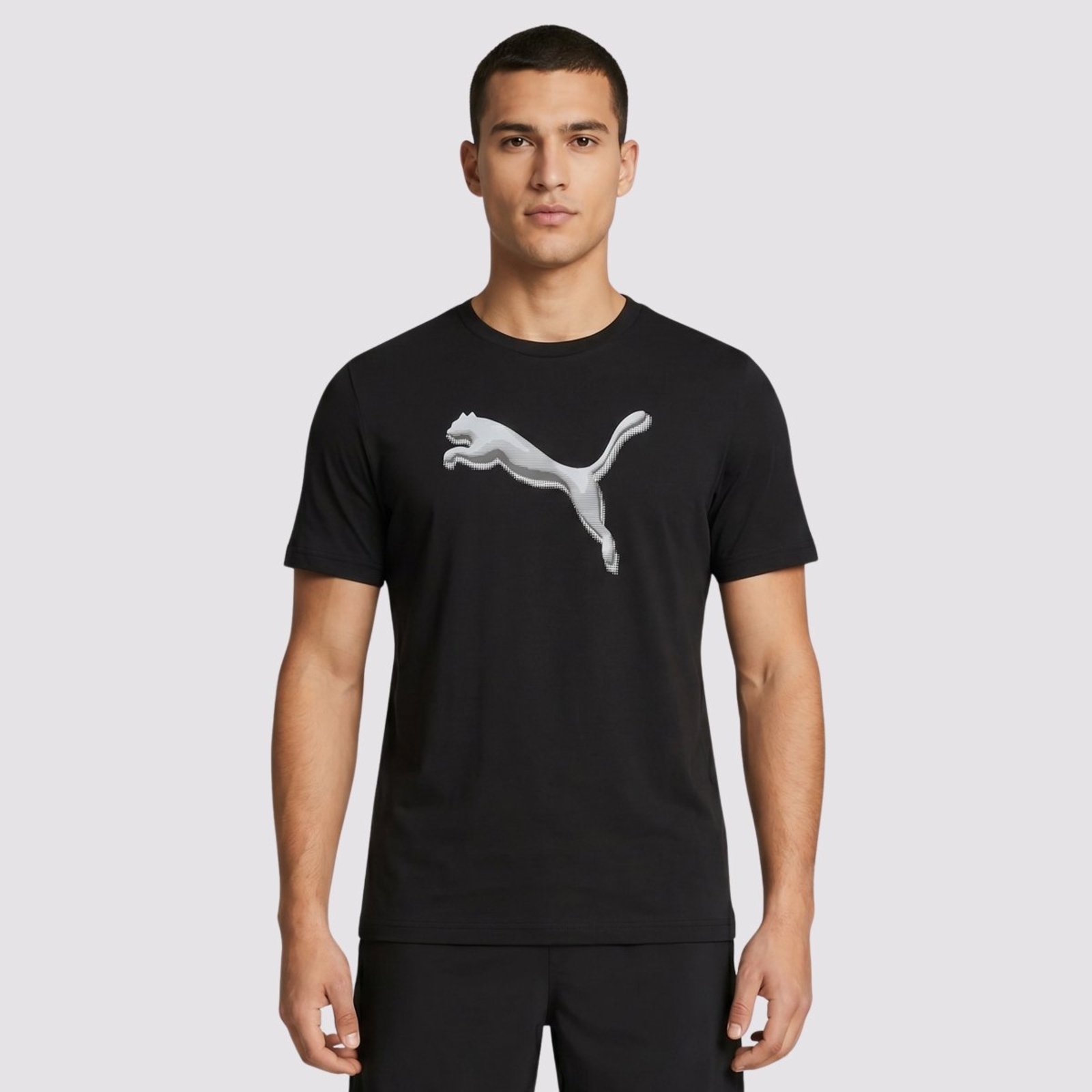 Camiseta Puma Graphic Cat Logo Preta