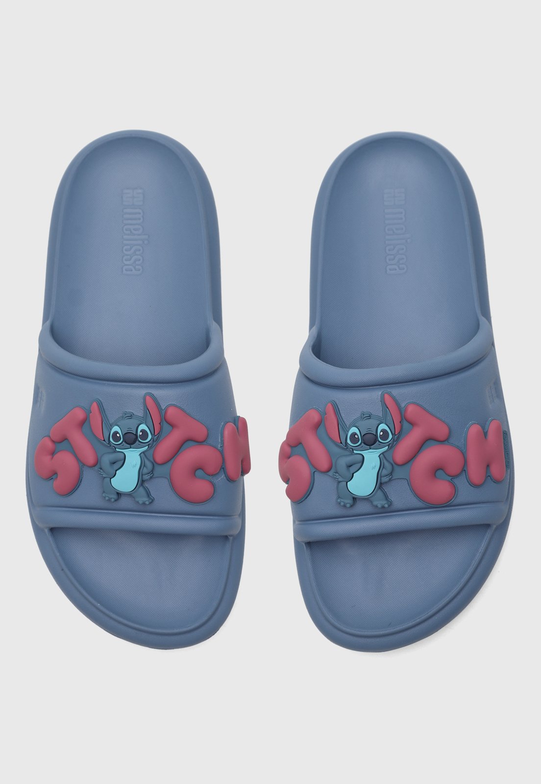 Chinelo Slide Feminino Melissa Stitch Azul