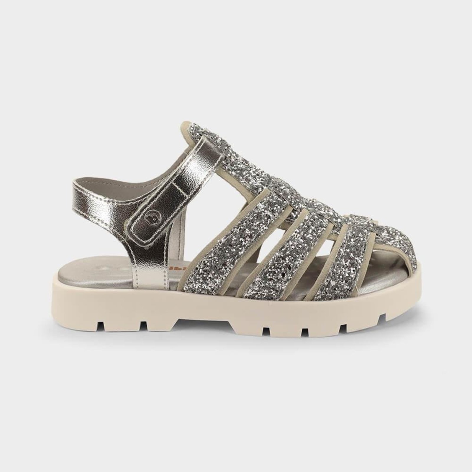 Infantil - Sandália Bibi Plataforma 2.0 Prata com Glitter 1261068 28