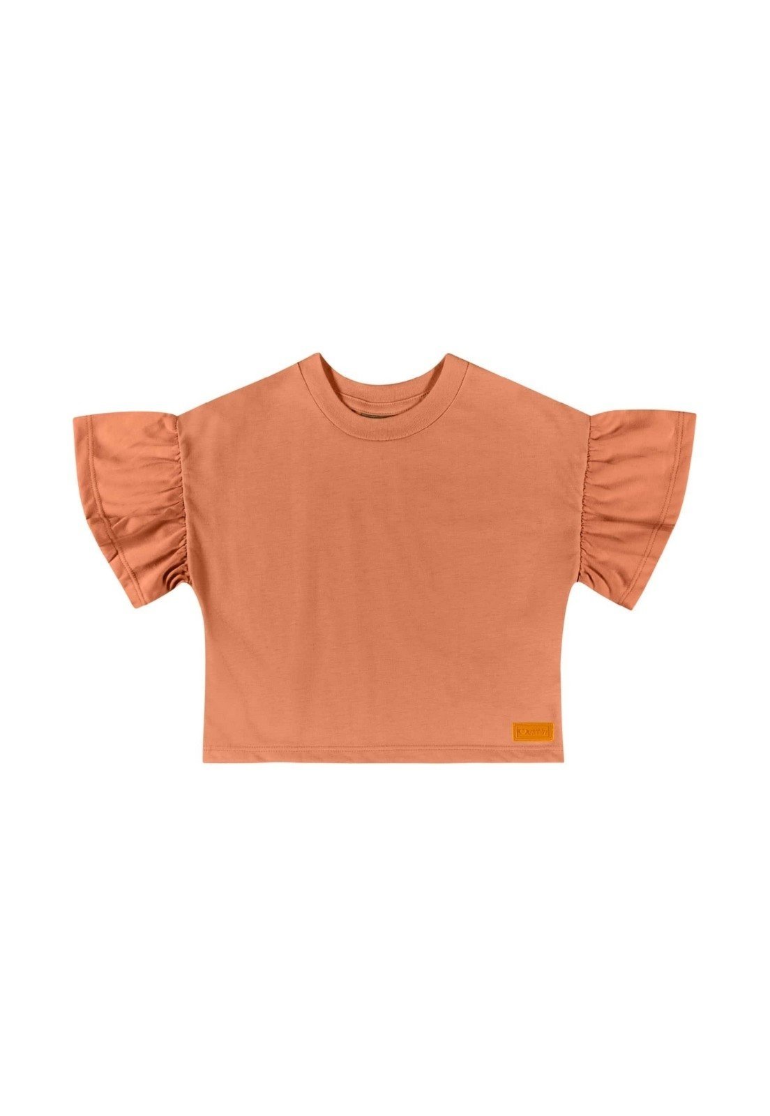 Infantil – Cropped Básico para Menina Quimby Laranja