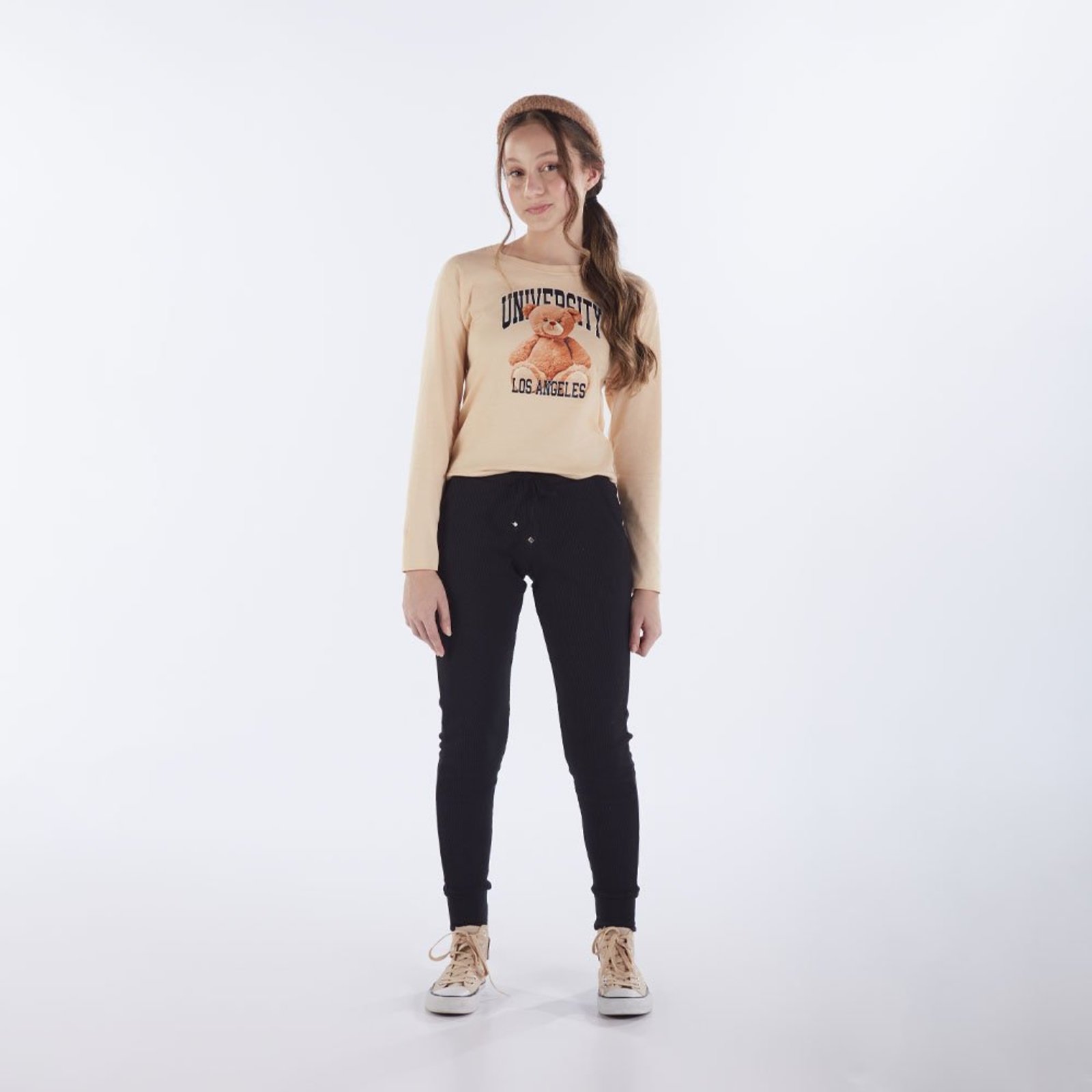 Infantil - Blusa Juvenil Menina - Bege - 52910-1288