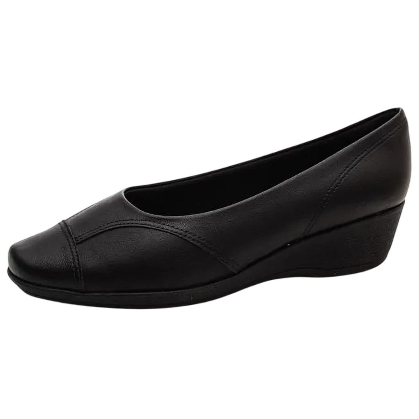 Sapato Feminino Anabela Baixo Confortável Leve Piccadilly