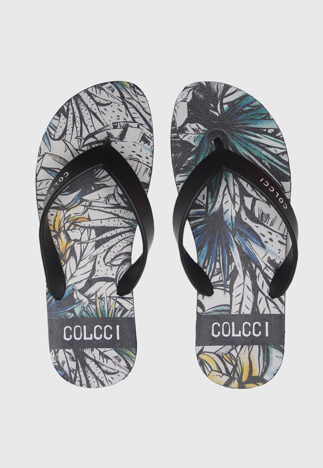 Chinelo Colcci De Dedo Logo Preto