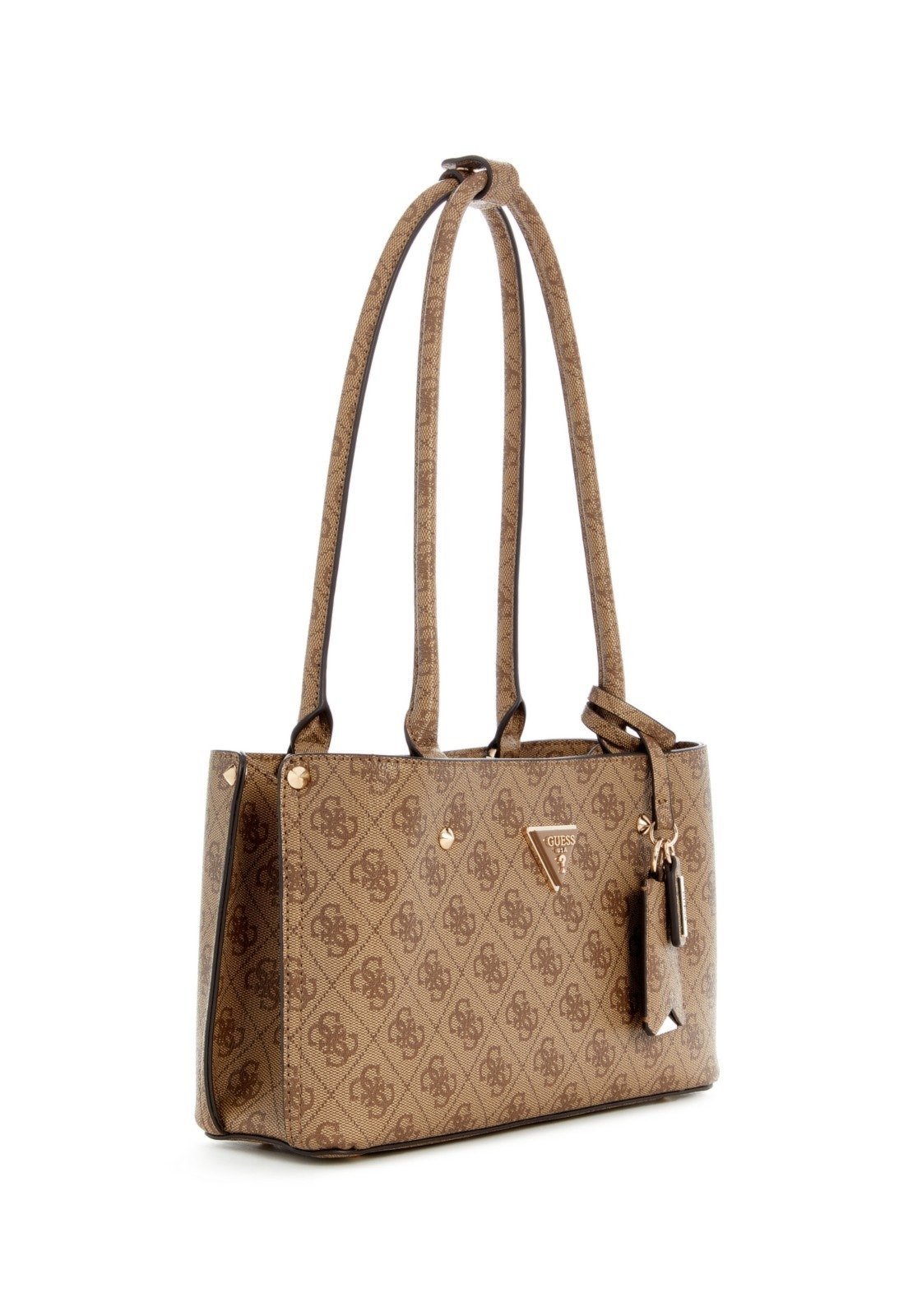 Vista 3 Bolsa Guess Meridian II Shoulder Satchel Bege amarelo Guess amarelo