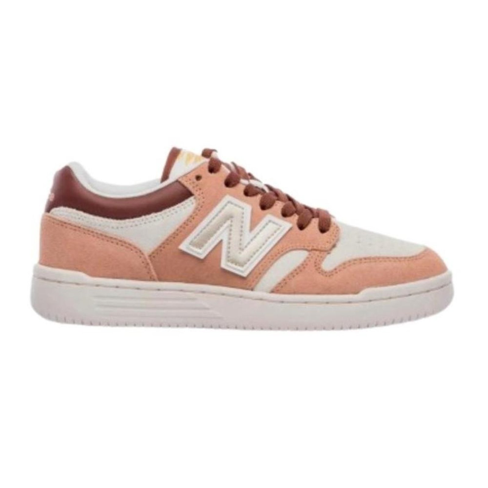 Tenis New Balance 480 Low Unisex-bege/dourado