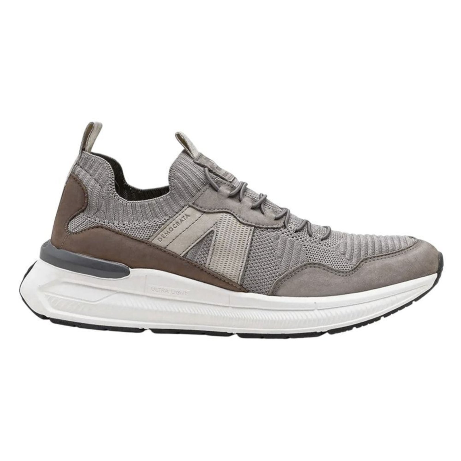 Tênis Democrata Brad Ultra Light Knit Masculino - Cinza - democrata