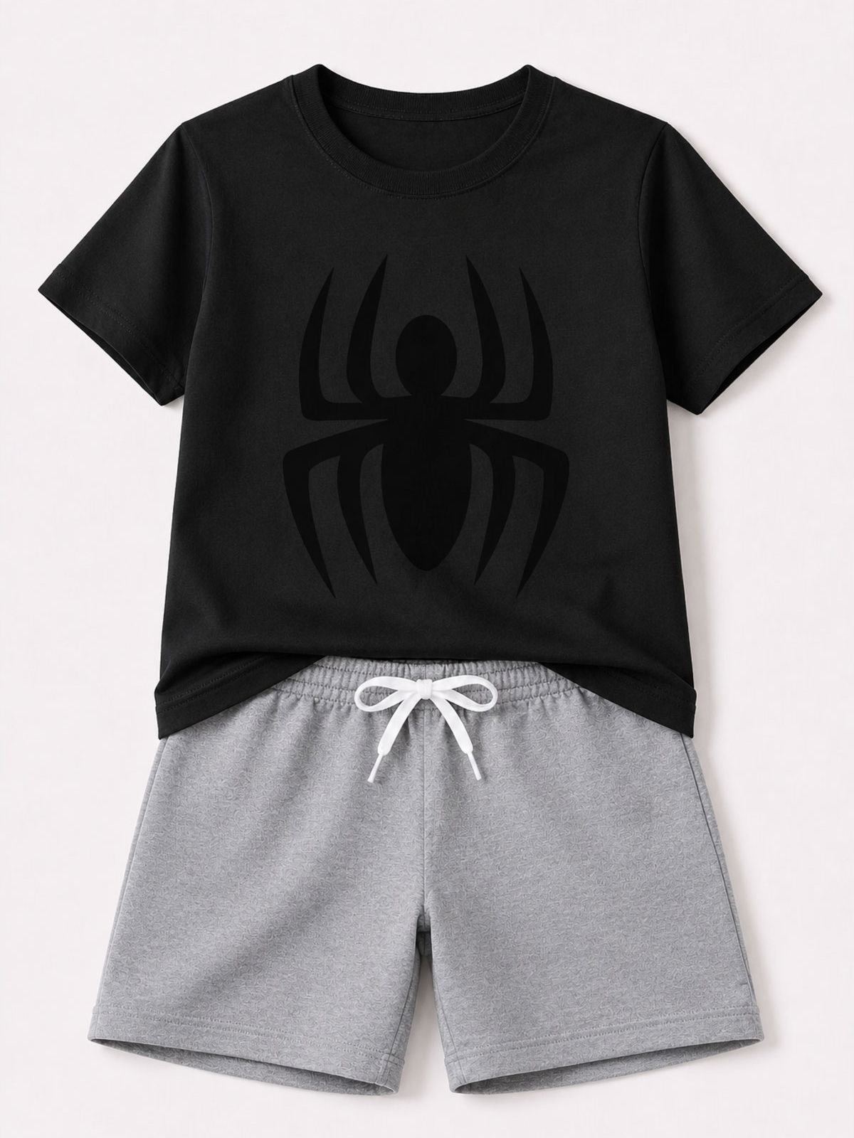 Infantil - Conjunto Masculino Aranha Preto