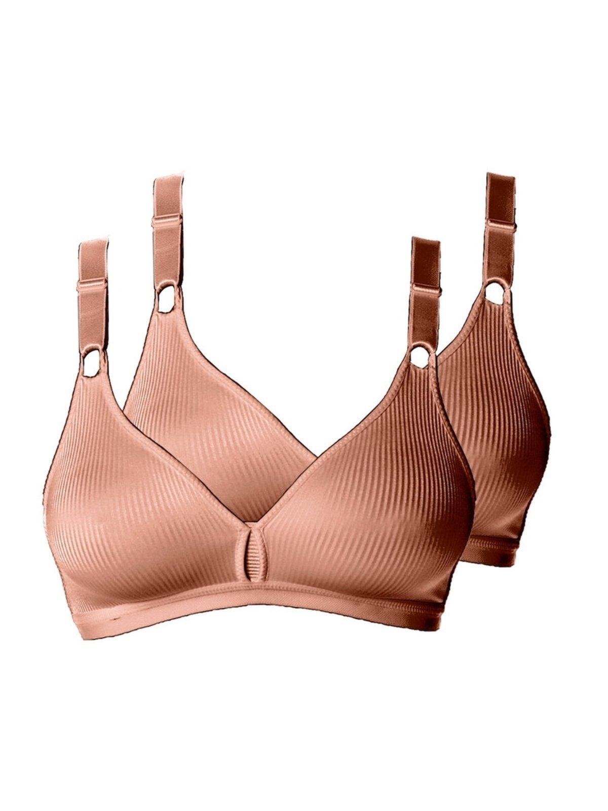 Kit com 2 Sutiãs sem Aro e sem Bojo Demillus 61196/61096 Taça B