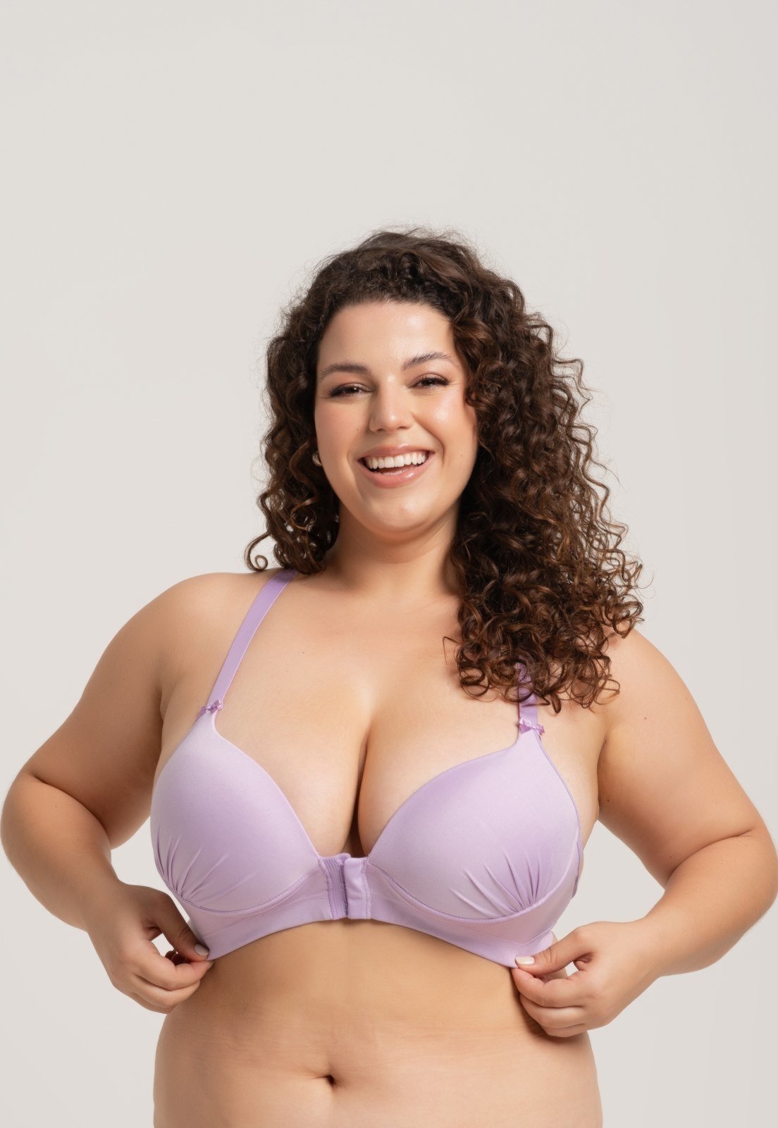 Soutien Bella Fiore Modas Bojo Reforçado Nadador Lilás