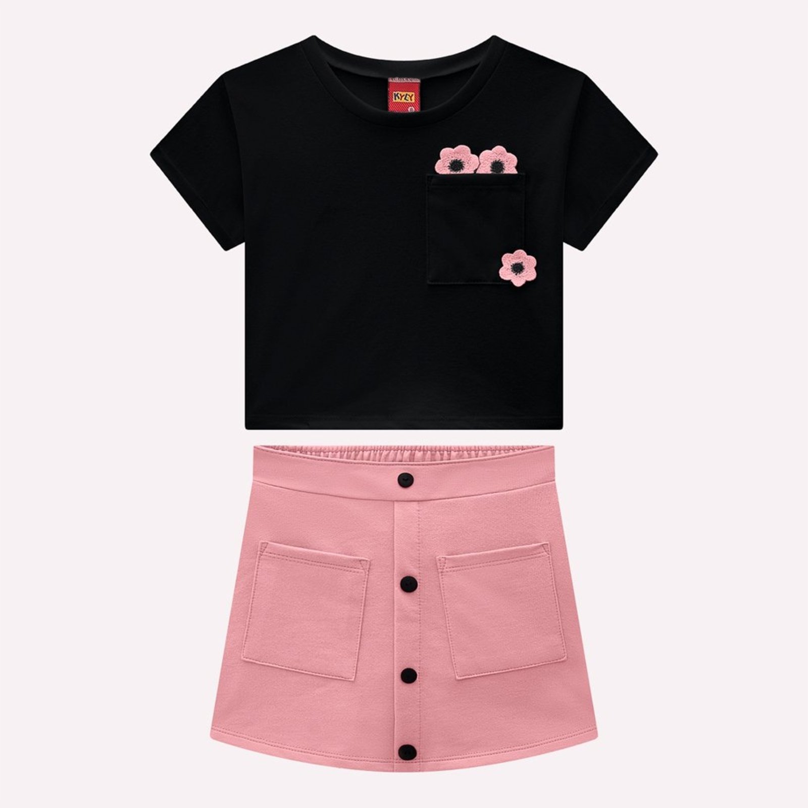 Infantil - Conjunto Menina Bordado Kyly