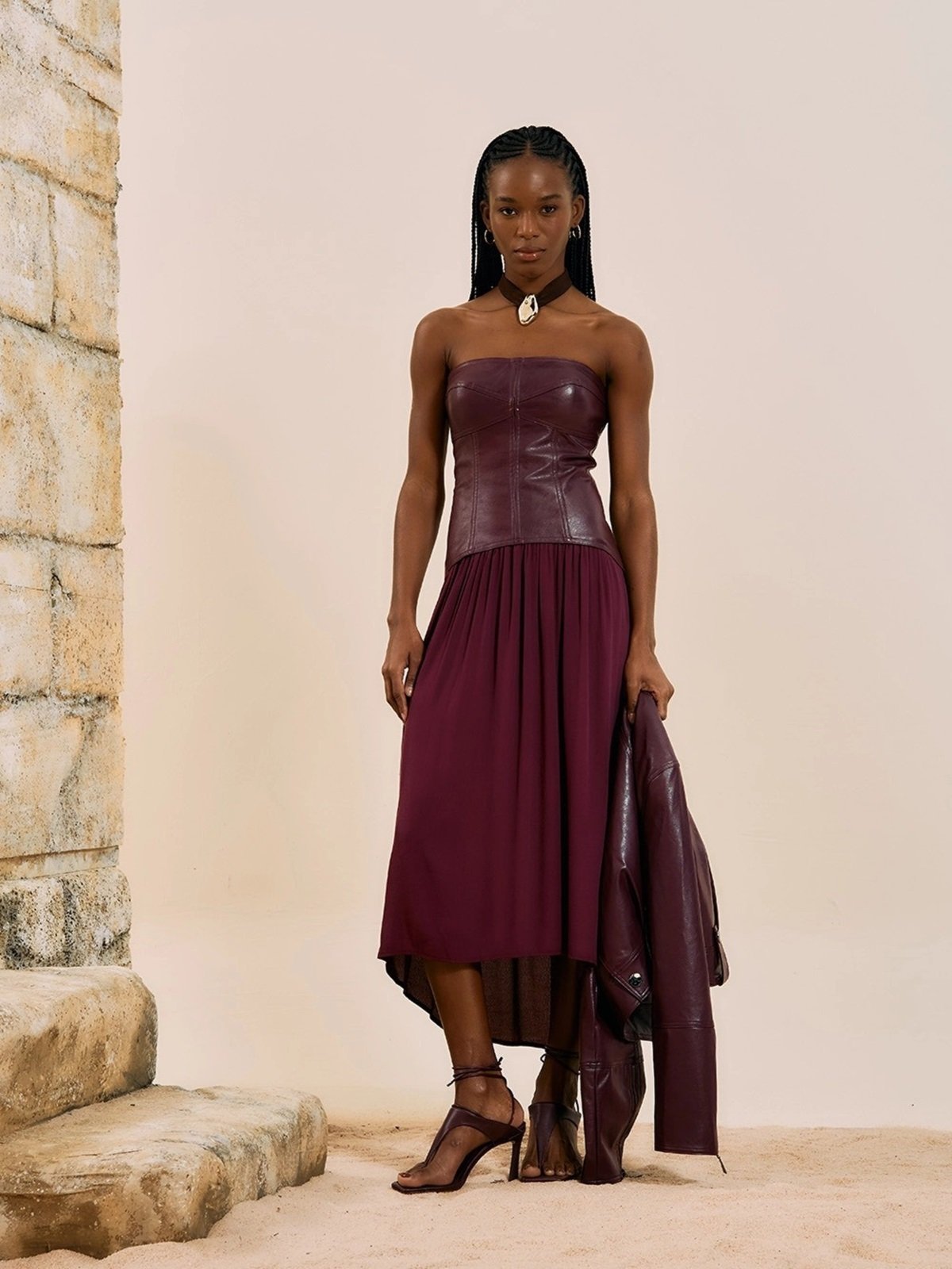 Vestido Open Midi Tomara Que Caia Corset