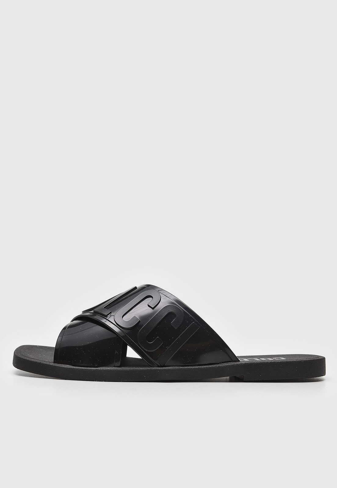 Rasteira Slide Colcci Logo Preta