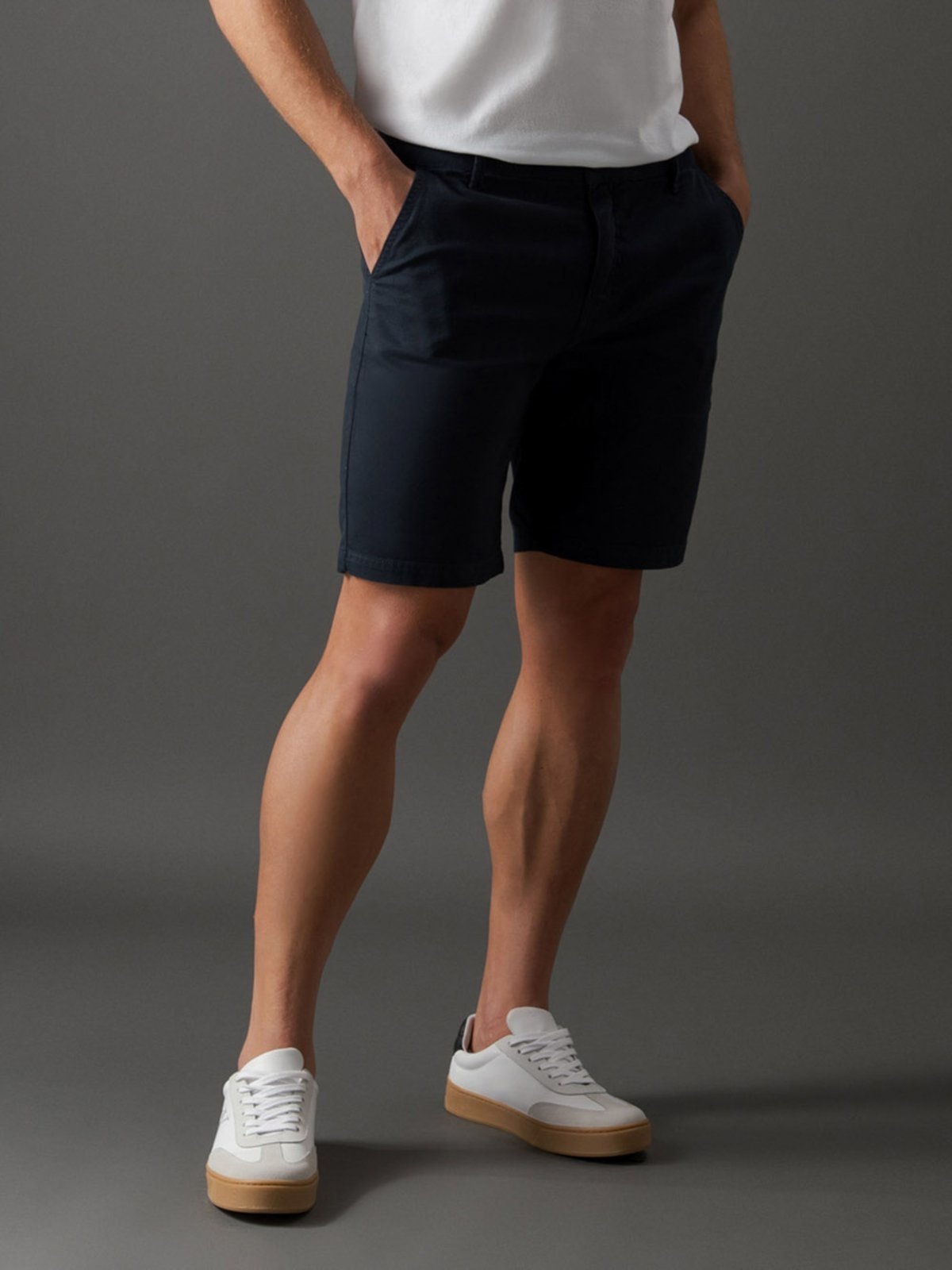 Bermuda Masculina Color Chino Calvin Klein - Marinho Calvin Klein Jeans
