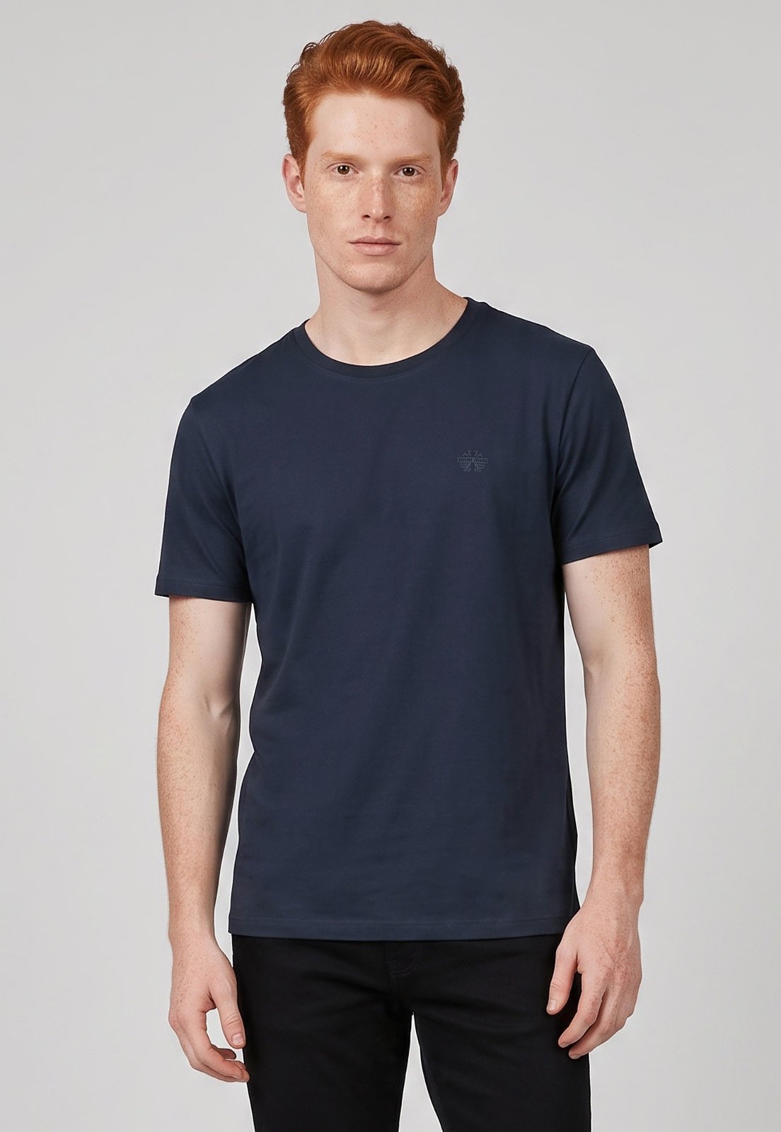 Camiseta Masculina John John Gola Redonda Azul-Marinho