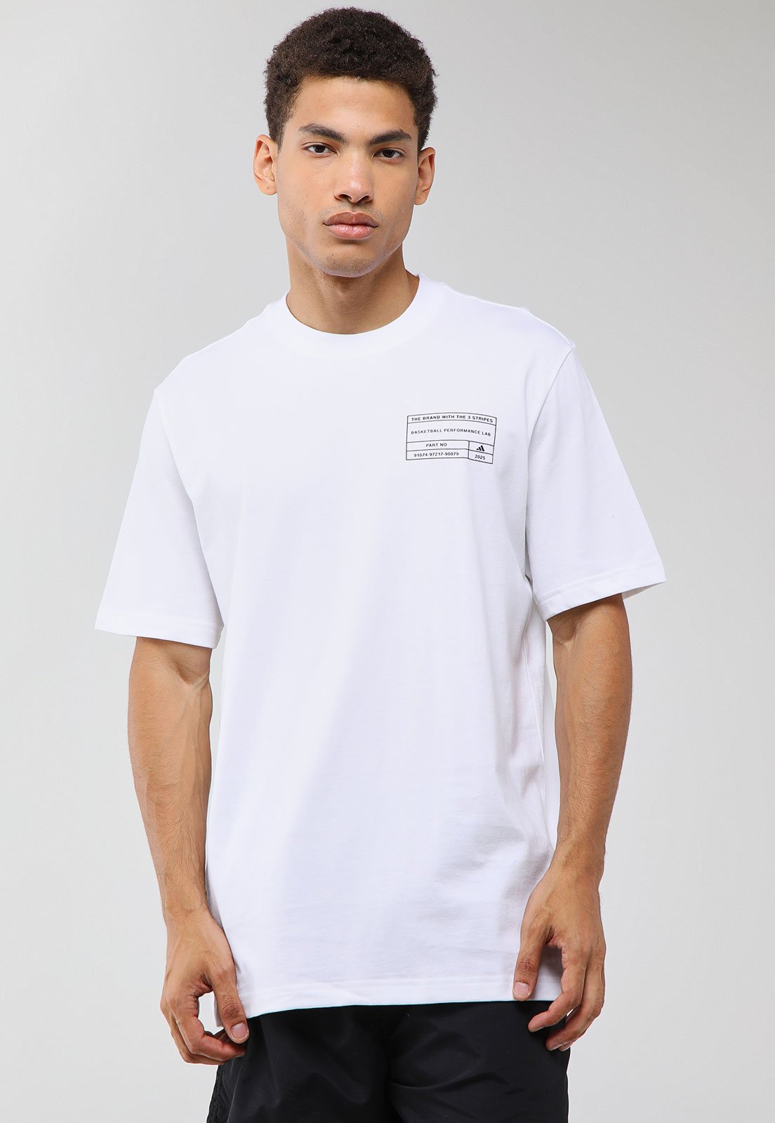 Camiseta Masculina adidas Originals Graphic LB 2 Branca