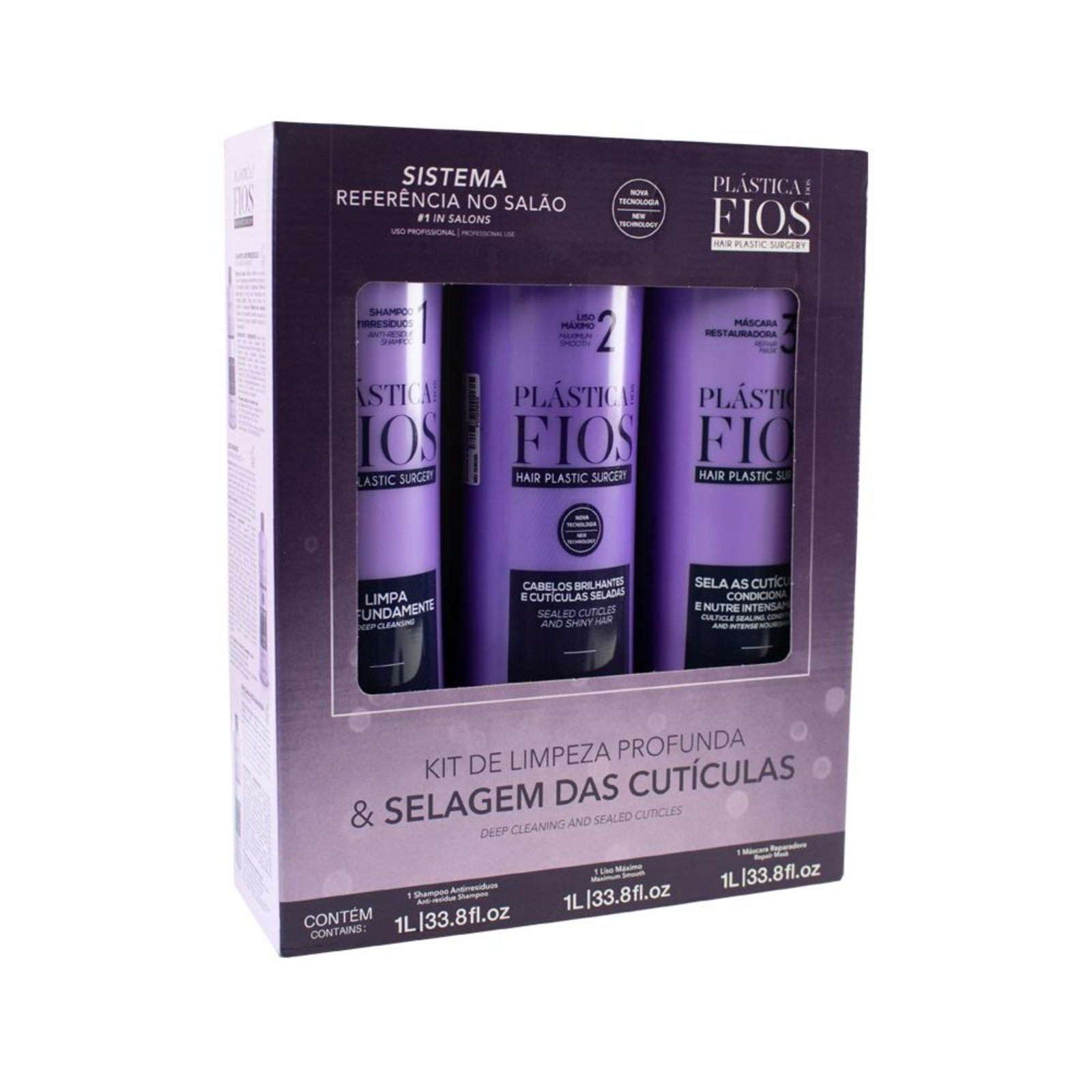 Kit Cadiveu Professional Plástica dos Fios - Shampoo e Máscara e Ativo Antifrizz