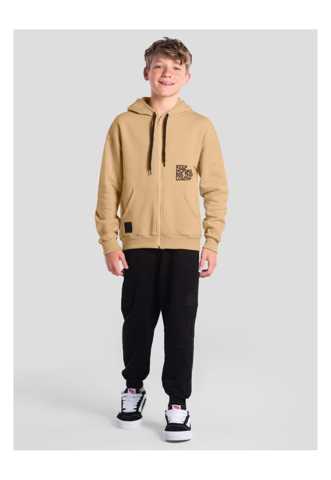 Infantil - Jaqueta Keep Moving Menino Brandili 10 Bege