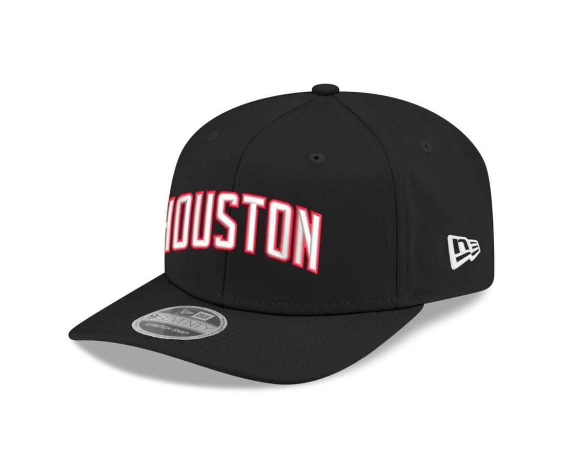 Bone New Era 9SEVENTY Strtch Snap Houston Rockets NBA Preto