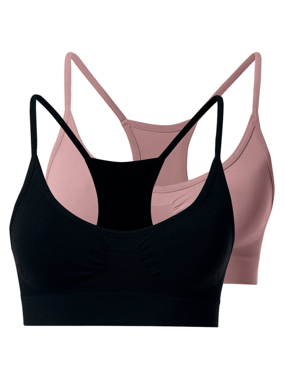 Kit com 2 Tops Nadador sem Aro e sem Bojo She 753.02 Bege