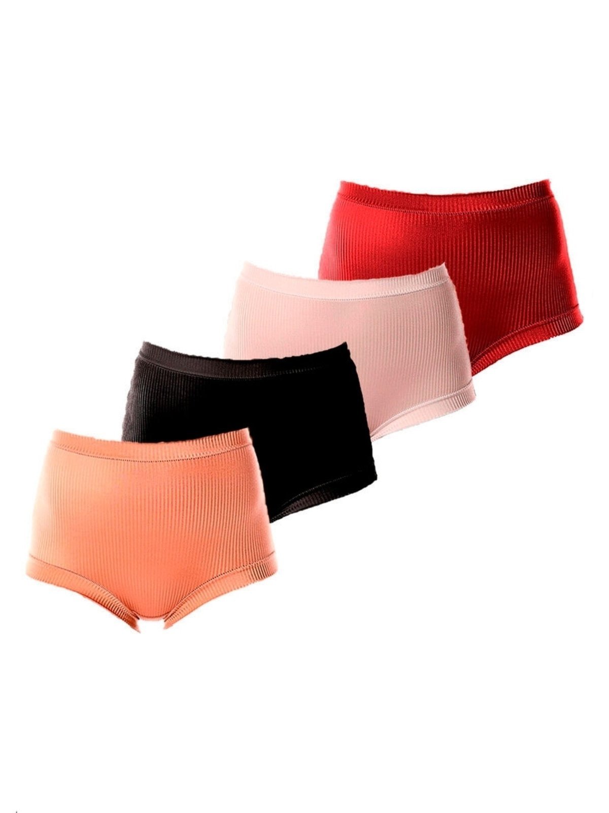 Kit com 4 Calcinhas Alta Bourbon Demillus 26406 Vermelho