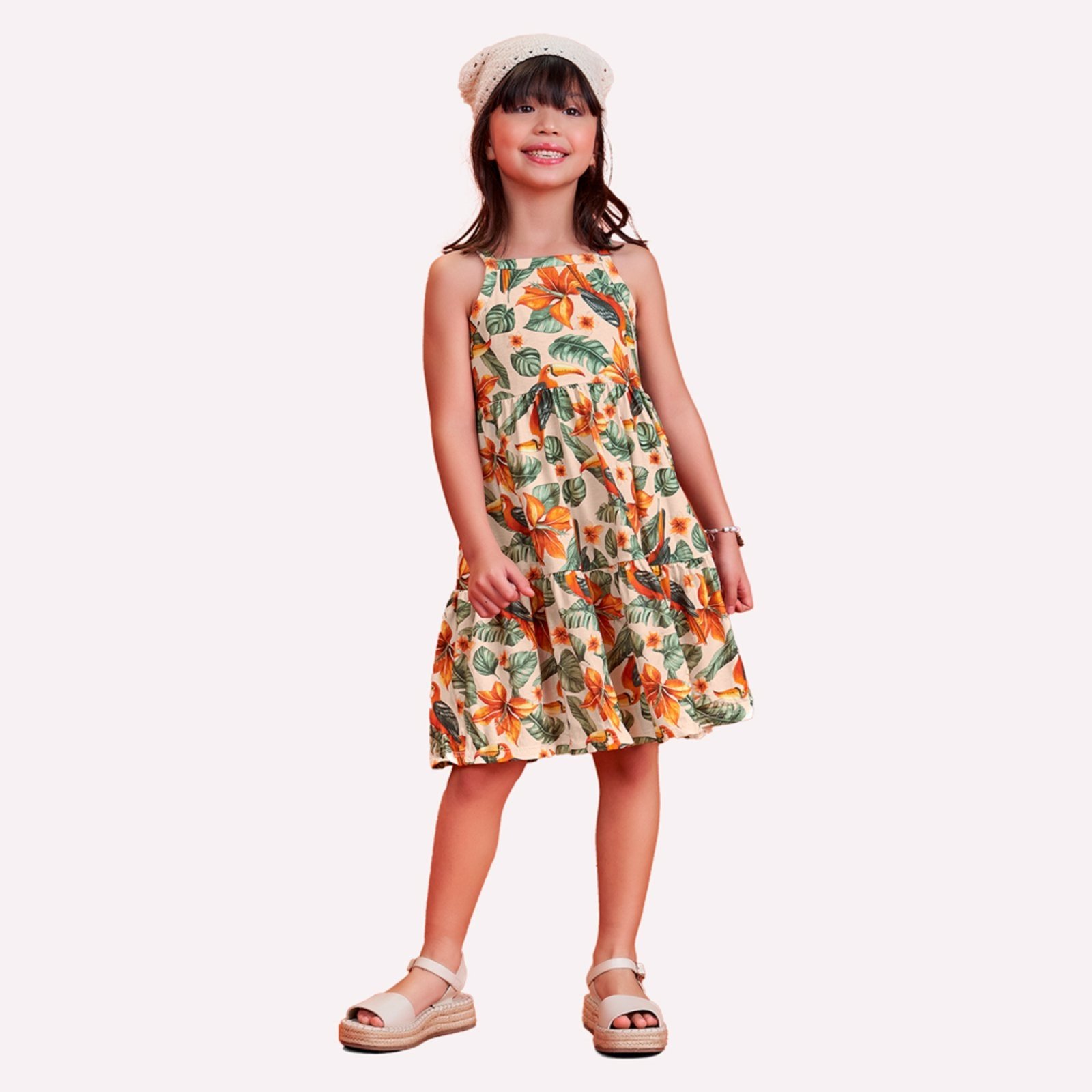 Infantil – Vestido Menina Tropical Nanai
