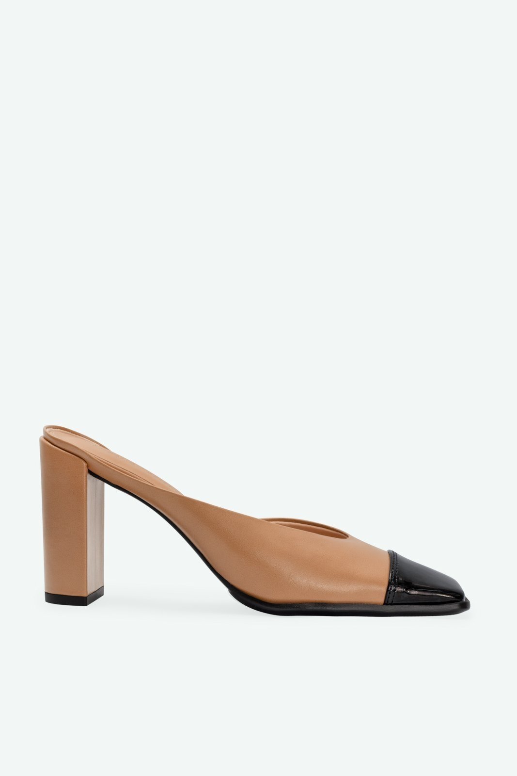 Mule Cap Toe Dora Bege Suzana Santos