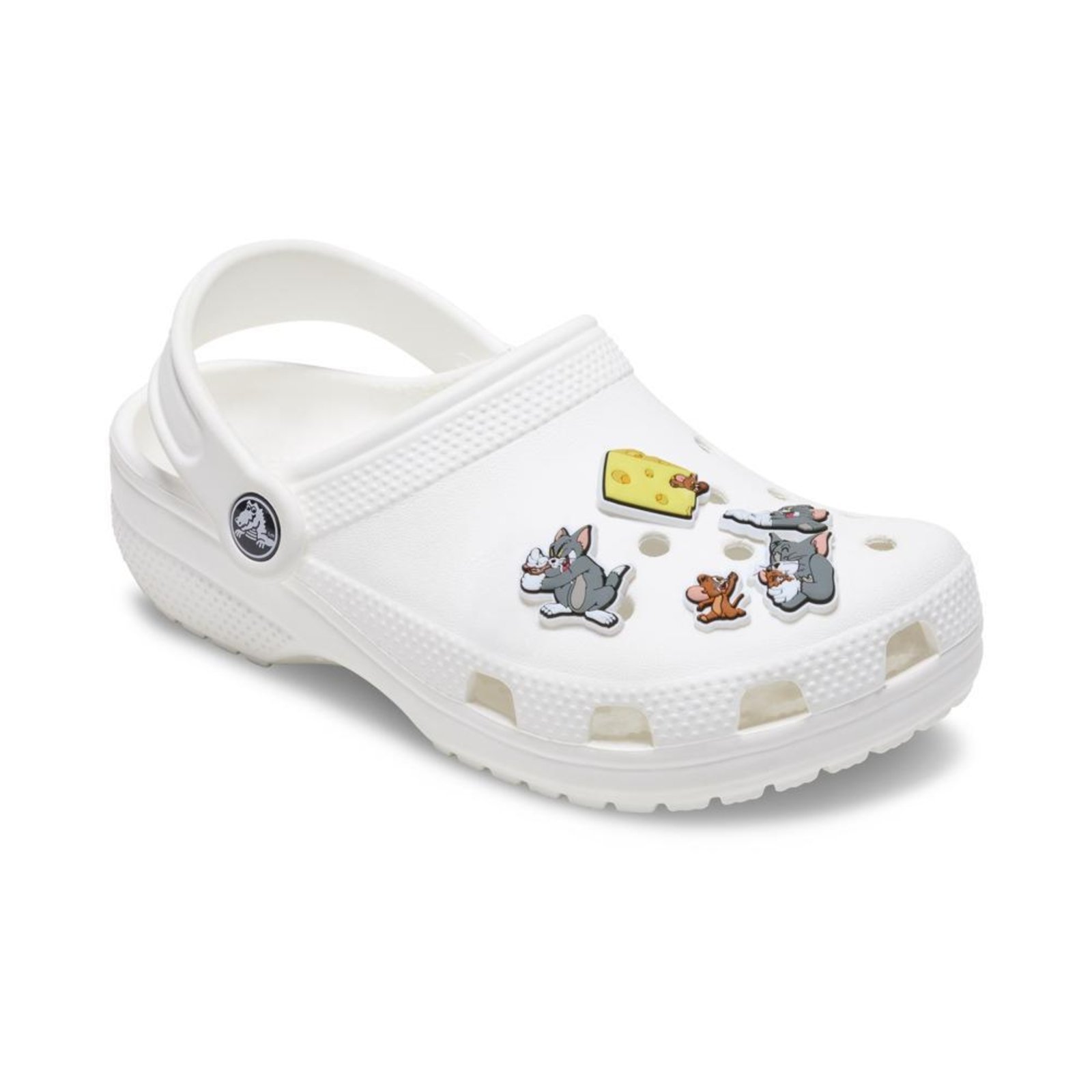 Vista 3 Infantil - Jibbitz™ Tom and Jerry Pack com 5 Peças Crocs branco