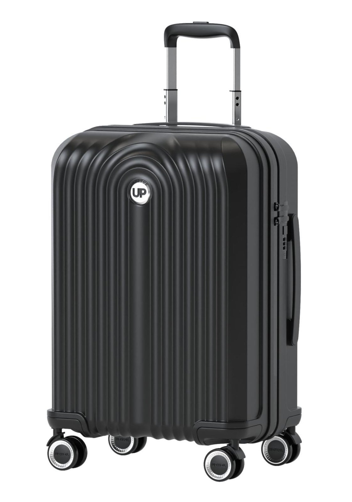 Vista 2 Infantil - Mala de Viagem Grande ABS Bombinhas Rodas Duplas 360 Up4you Up4you azul