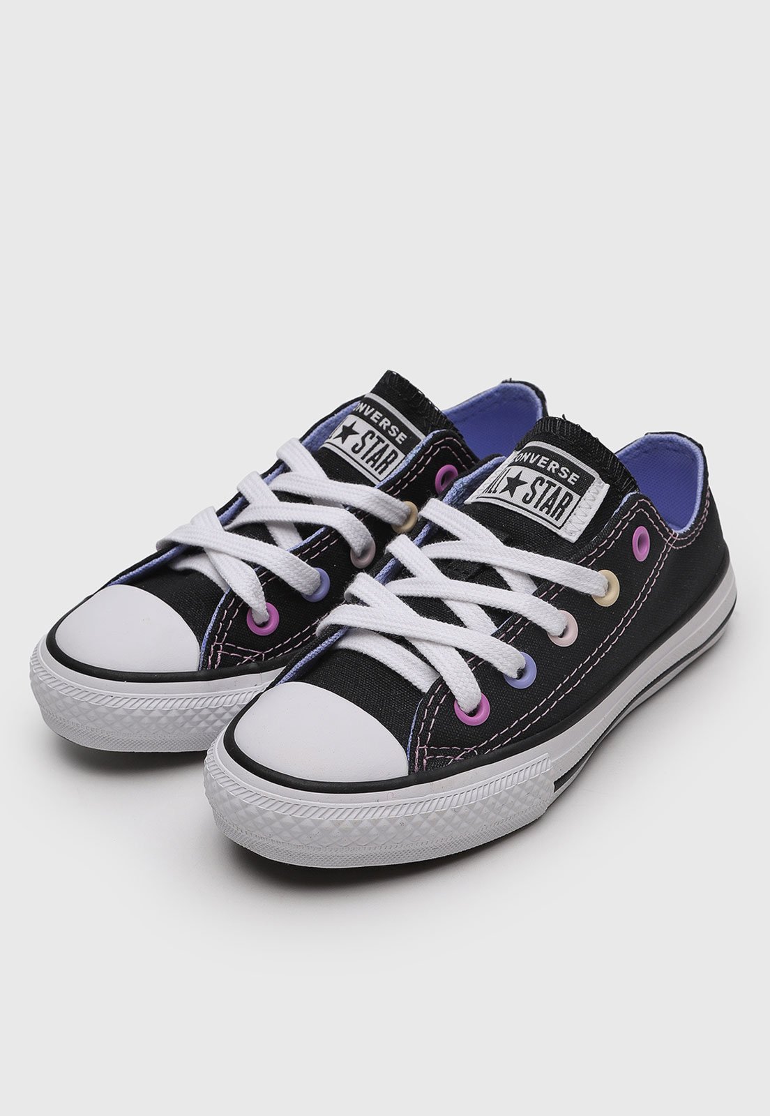 Infantil - Tênis Converse All Star Cano Baixo Preto