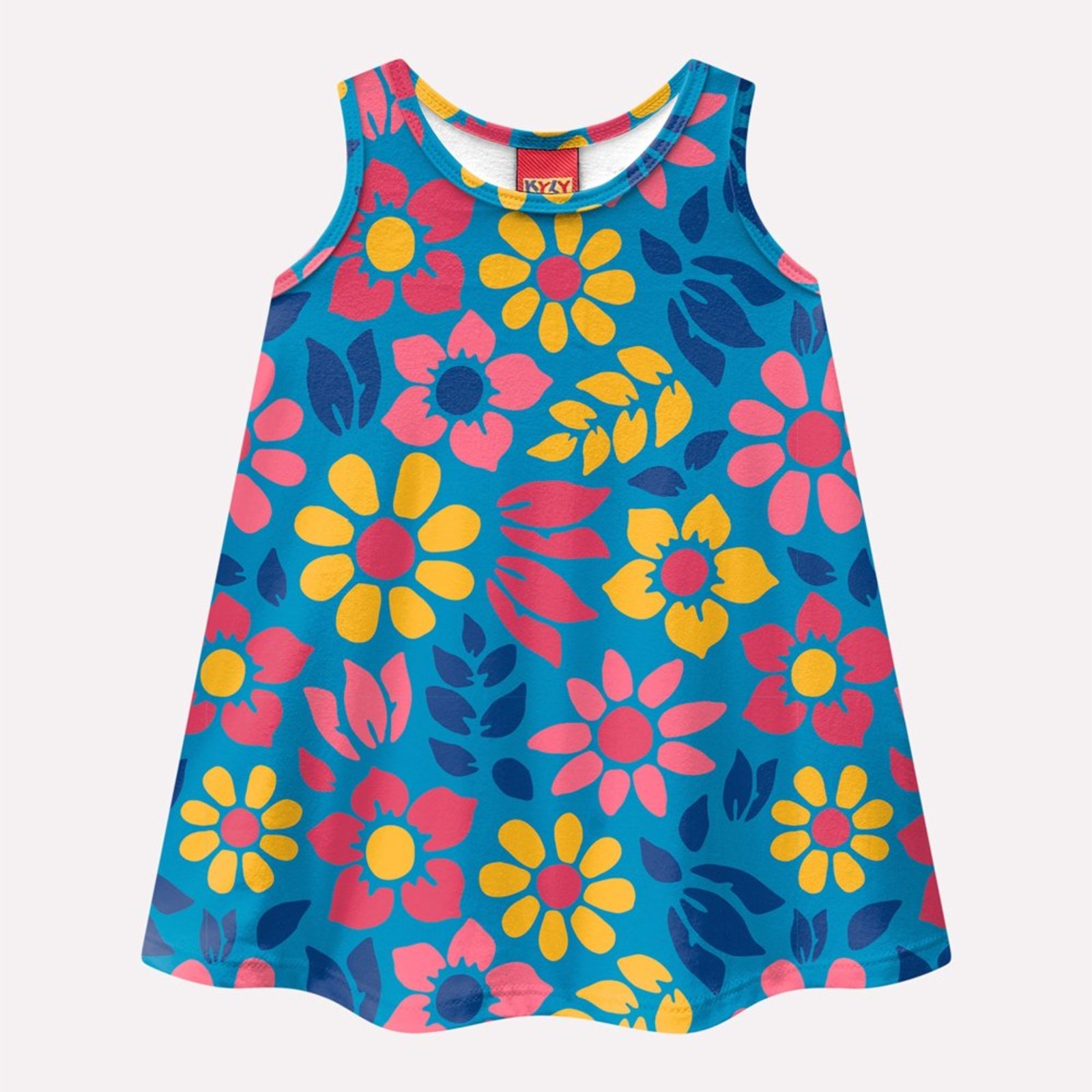 Infantil - Vestido Menina Flores Kyly