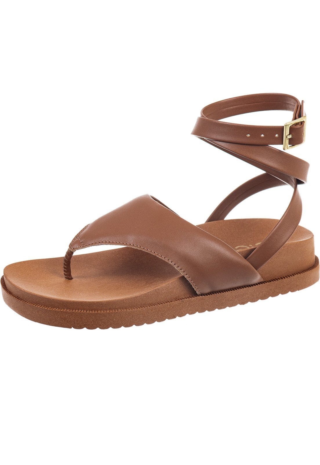 Sandália Papete Gigil Chinelo Flatform Dedo Com Fivela Caramelo Sandália Papete Gigil Chinelo Flatform Dedo Com Fivela Caramelo
