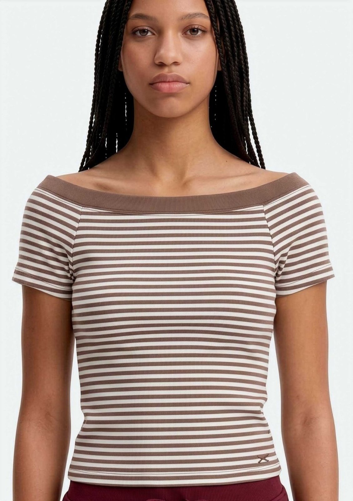 Blusa Juvenil Manga Curta Ombro A Ombro Hering