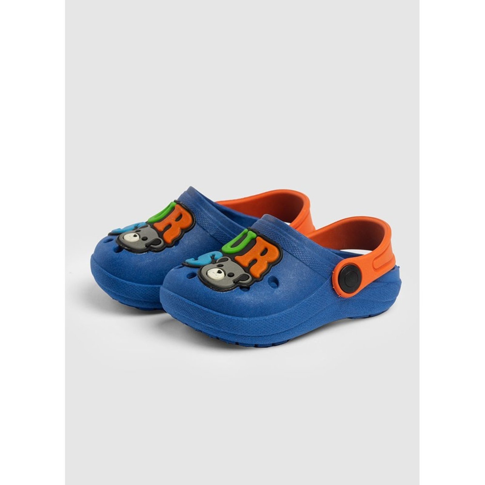 Vista 2 Infantil - Babuche Menino Urso Molekada azul Molekada azul