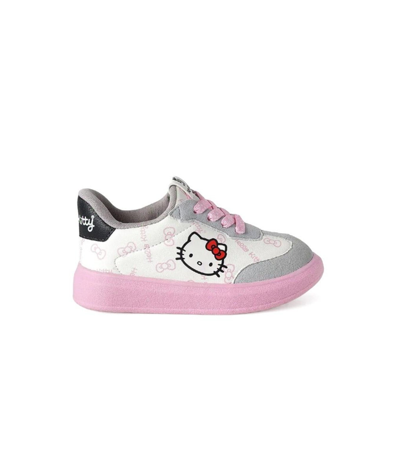 Vista 2 Infantil - Tênis Novopé Hello Kitty Cadarços 28/32 Multicolor Incolor Pixolé incolor multicolor Pixolé incolor multicolor