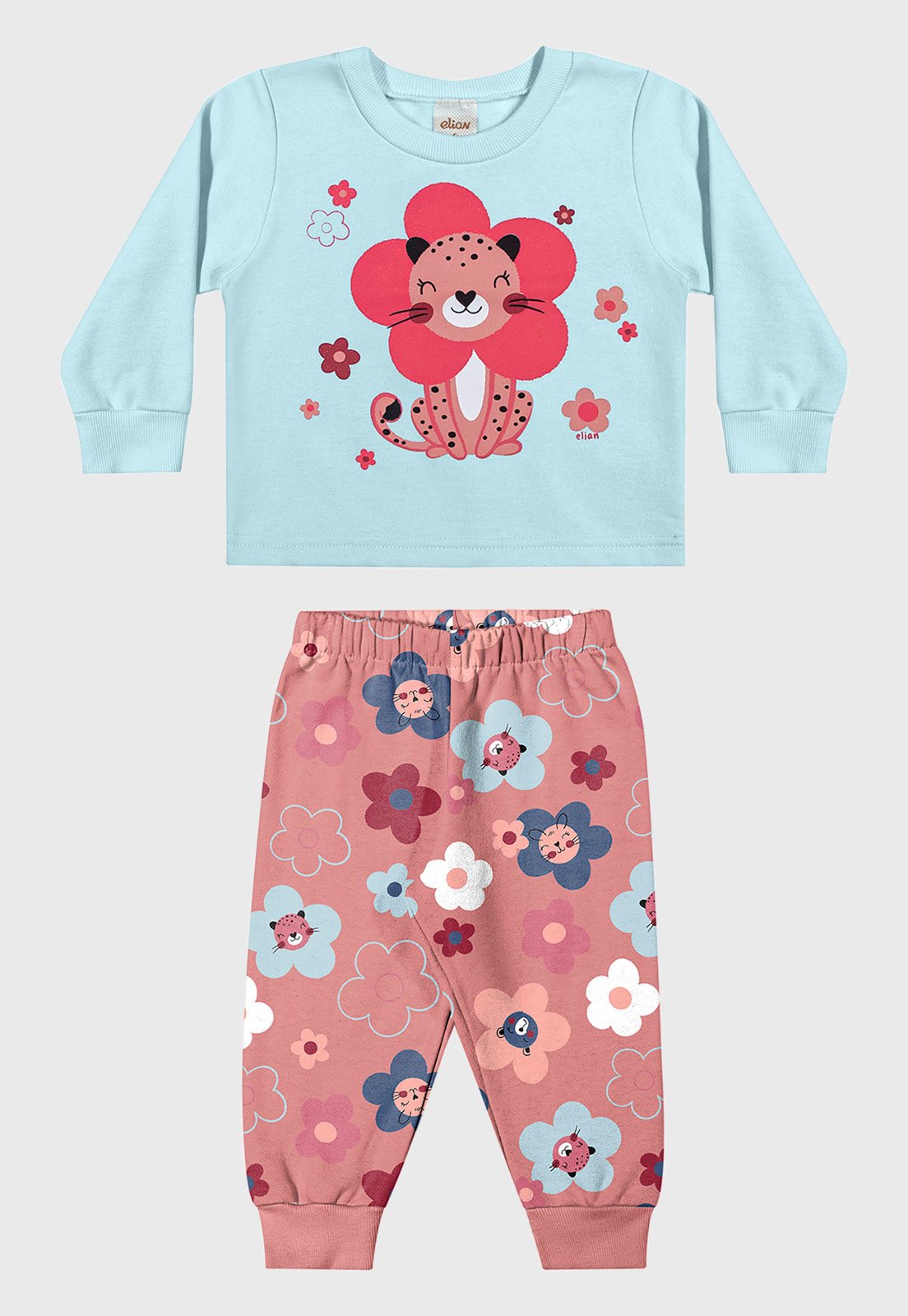 Conjunto Elian Estampado Azul